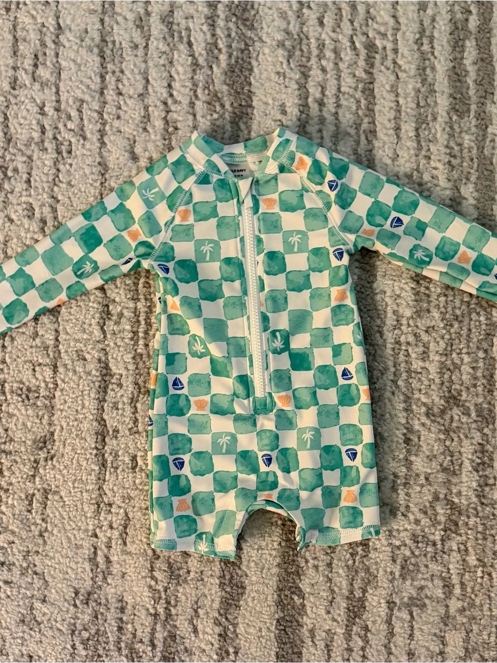 Old Navy rash guard swim suit 12-18montbs
